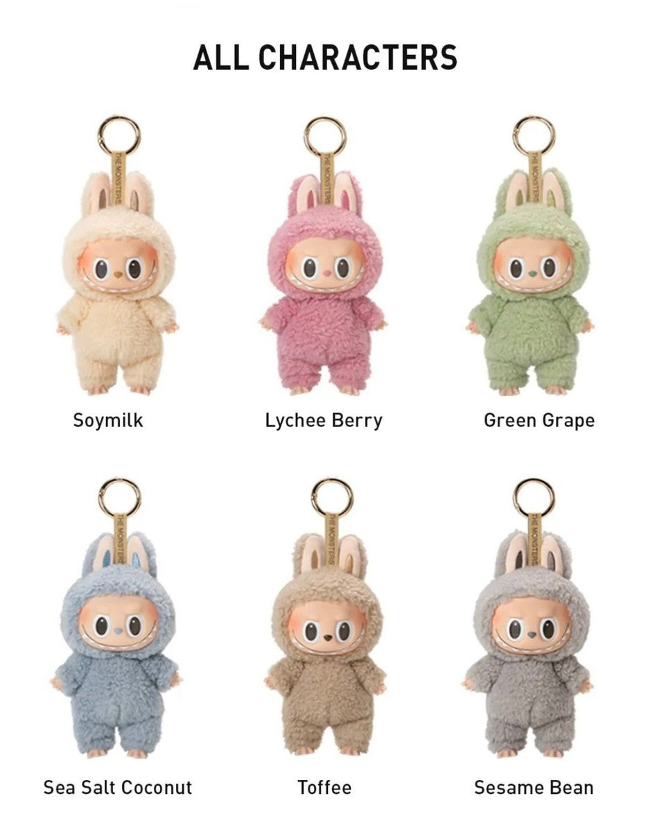 (001)Labubu Version 1 Exciting Macaron Series Plush Pendant